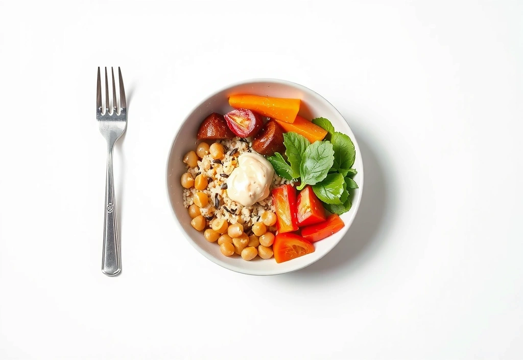 Pflanzliches Mittagessen