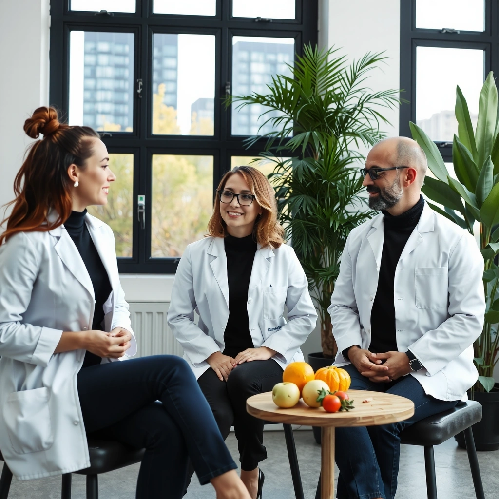 Unser Ernährungsberater-Team in Berlin bei der Beratung